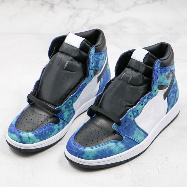 

men basketball shoes 1 1s tie-dye milan athletics sneakers women sport shoes torch hare game orange high luxury designer sneaker trainers