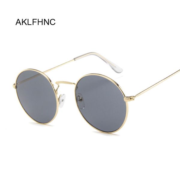 

new round sunglasses women fashion vintage oculos red yellow lens sun glasses female uv400 lunette de soleil femme, White;black