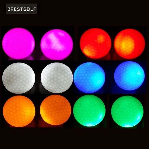 

per pack hi-q usga led golf balls for night training luxury golf practice balls with 6 colors