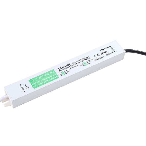 

фото dhl free 36w 24v 36w 36v ip67 водонепроницаемый блок питания для светодиодных света или полосы
