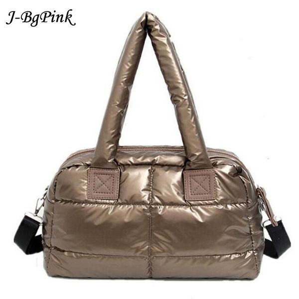 

к 2020 году новые зима женщины пространство хлопок сумки свободного покроя женская сумка мода вниз яркая сумка дамская сумка стипендий "боль