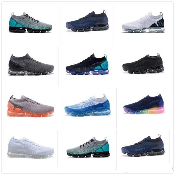 

2019 2.0 running shoes air cushion mens shoes black white luxury designer vapors athletic outdoor sports sneakers size 40-46