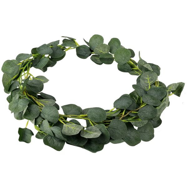

искусственные зеленые лозы эвкалипта ротанга искусственные искусственные растения венок стены сада свадебный фестиваль украшения партии аксе