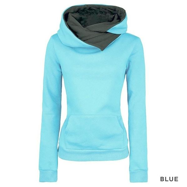 

zogaa new women hoodies 6 colors fashion casual women's long-sleeved sweatshirts hooded jacket pullover s-4xl hoodies women, Black