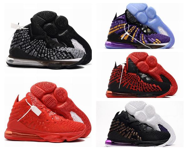

new 2019 kids lebron 17 basketball shoes big boys girls youth sneaker, Black