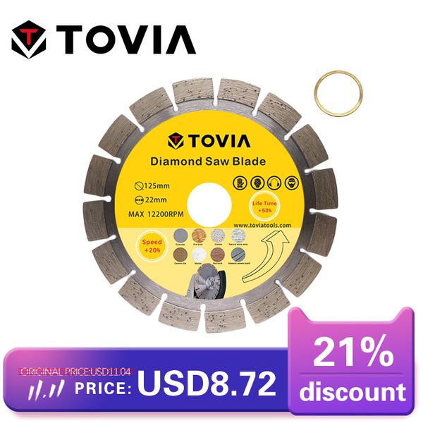 

tovia diamond circular saw blades diamond saw disc 125mm cutting stone granite marble concrete cutting tool blade
