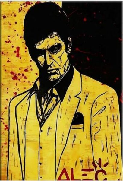 

alec monopoly oil painting on canvas godfather robert de niro don corleone wall art home decor large picture for living room 190921