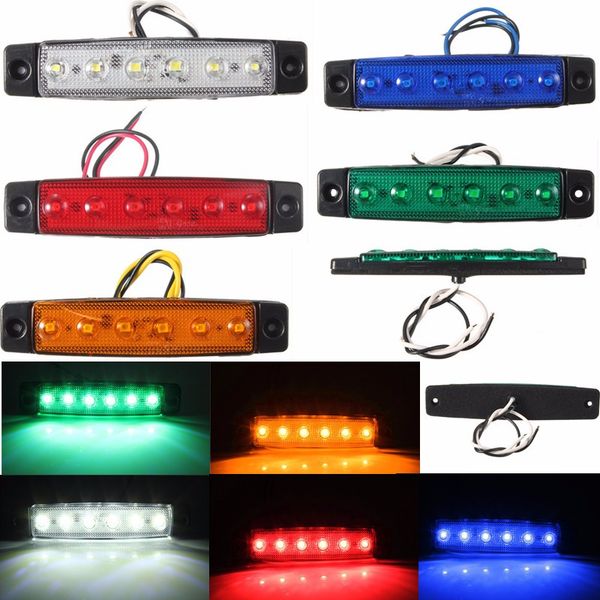 

новый грузовик автобус trailer side marker индикаторы грузовиков фары лампа 12v 24v зеленый синий красный белый желтый светодиод автомобиля