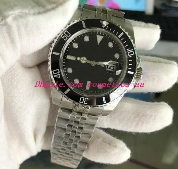 

5 style luxury watch 116610 116619 114060 mens watch v3 automatic movement ceramic bezel stainless steel original clasp sapphire glass, Slivery;brown
