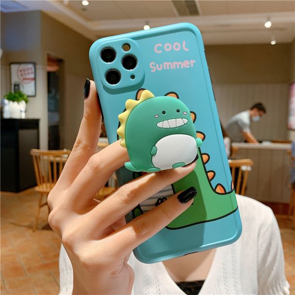 

2020 маленький динозавр с кронштейном телефона чехлы для iphone 11 pro высокое качество iphone x xr xs 11 pro max case