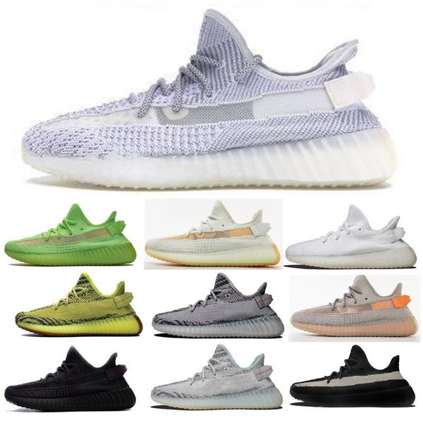 

new lundmark pink gid glow in the dark clay black static clay running shoes womens trainers kanye west outdoor sneakers 36-46