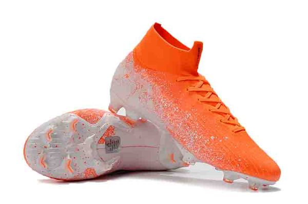 

2019 mens soccer shoes mercurial superfly vi 360 elite euphoria pack fg soccer cleats crampons de football boots superflyx ronaldo orange