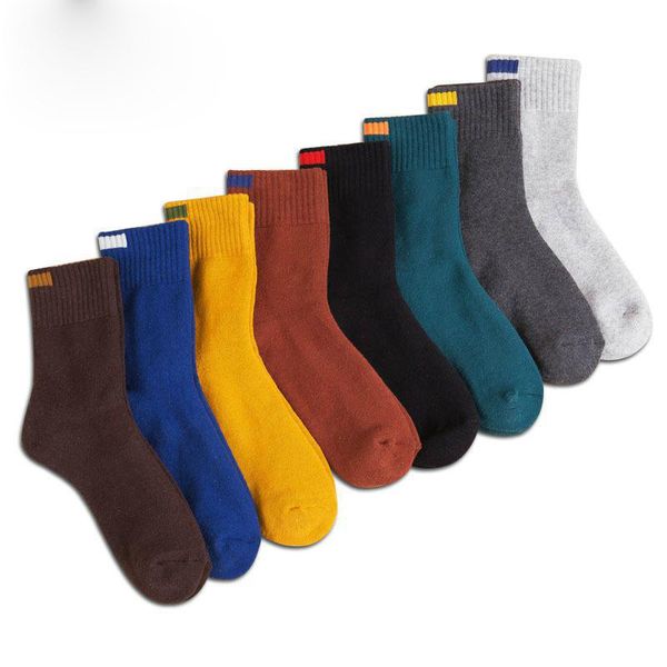 Mode Klassische Männerkompression Kurze Socken Massivfarbe Business-Kleid Socken Lässig Atmungsaktive Baumwollsocken 8 Farben2Pcs = 1Epairs