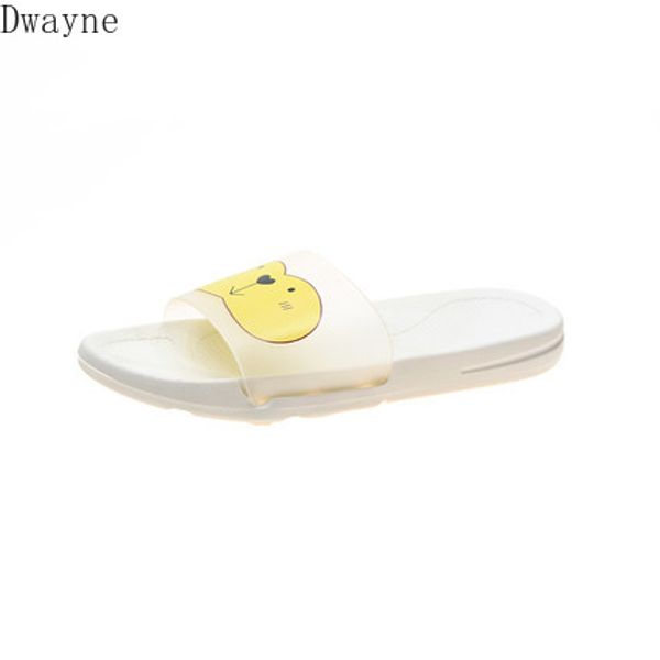 

slippers wear 2020 spring and summer new korean non-slip large size flip-flops ins cartoon anime couple drag, Black