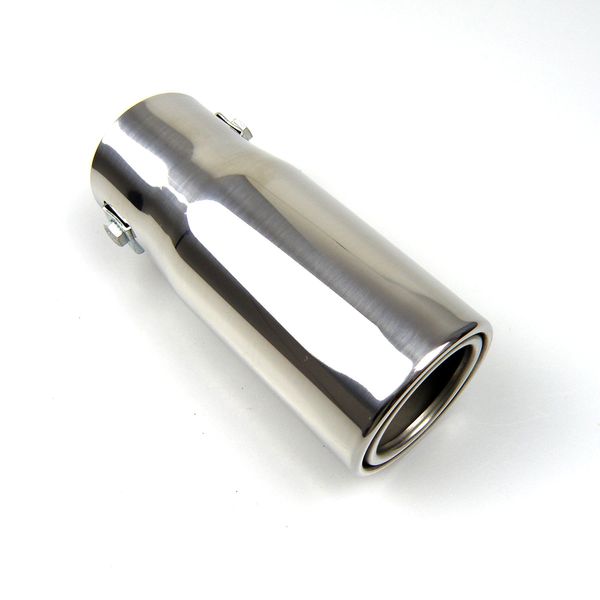 

gtparts car universal inelt adjustable exhaust tip muffler tip silver colour plain end 304 stainless steel car tail end pipe tip