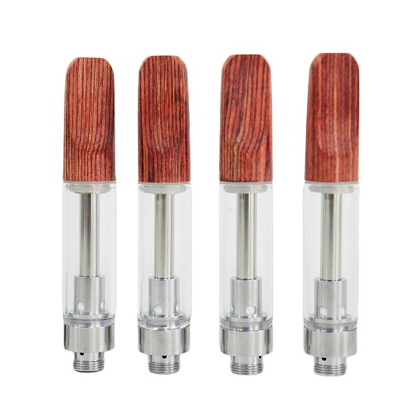 

1мл 0,8 мл Vape Картриджи Стеклянные Танки Вуд Совет Атомайзер керамический сотовый Катушка Испаритель Pen густое масло картридж 510 Empty Vape Pen Картриджи