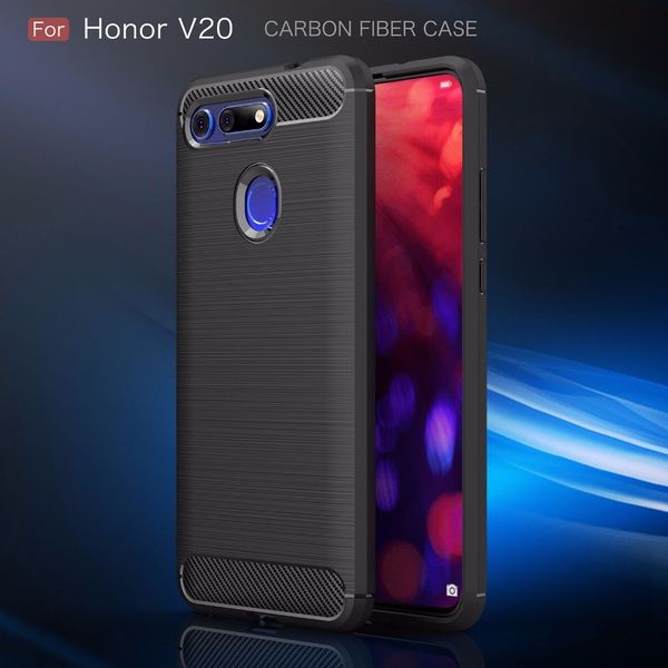 

carbon fiber protection cover for huawei honor 20 pro 20i v20 10 lite v10 9 9i v9 play 8 8x max 8c phone case