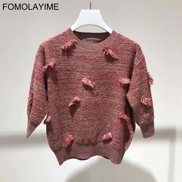 

fomolayime knitted clothing 2019 autumn pullover sweaters, White;black