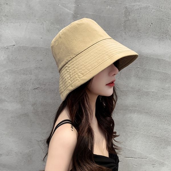 

fisherman bucket bucket women's summer all-match sun-proof uv hat fashionable sun hat, Blue;gray