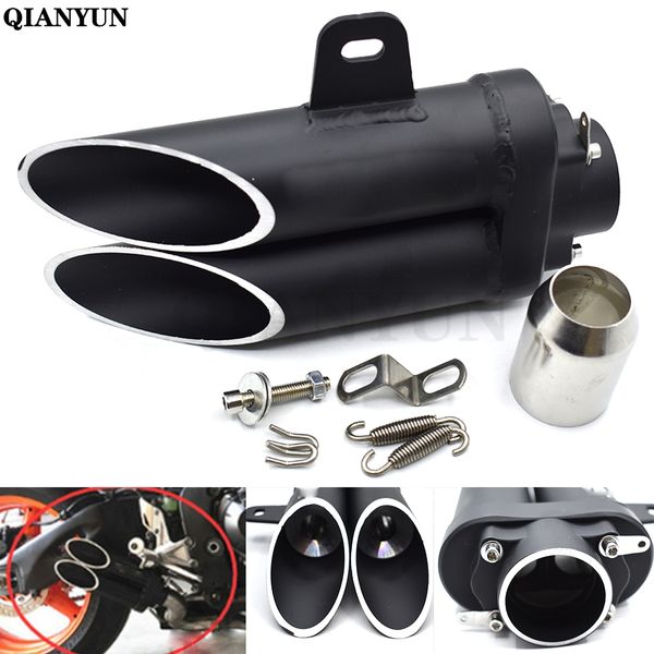 

universal 51mm motorcycle exhaust muffler tube stainless steel for speed triple daytona 955i speed four 600