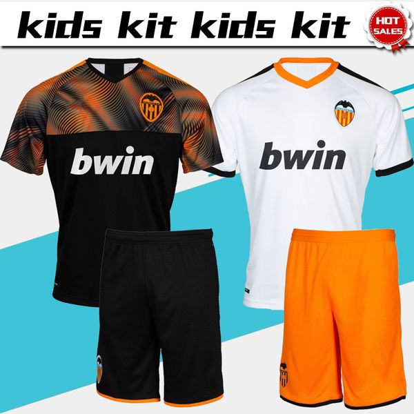 

2019 kid kit valencia cf home occer jer ey 19 20 child uit 10 parejo 19 rodrigo occer hirt boy football uniform hirt hort