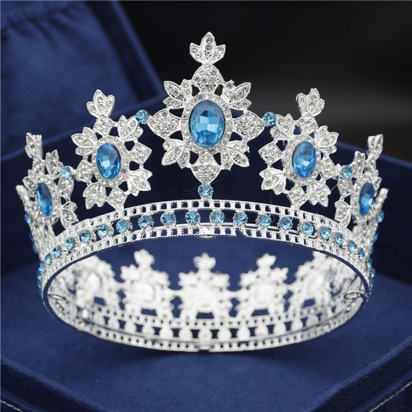 

royal queen king свадьба корона невесты диадемы и ювелирные изделия венцы волос кристалл диадема пром headdress pageant глава аксессуары, Golden;white