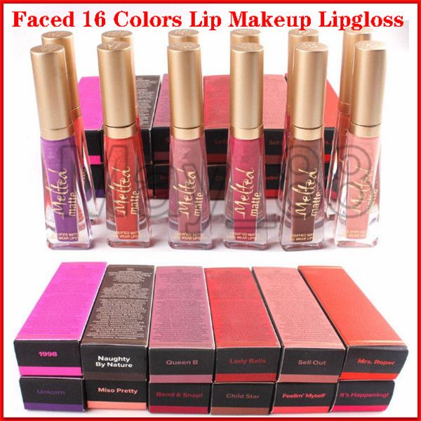 

2020 Hot Brand New Melted Matte Liquid Lipsticks 16 Цветов Для Подлинного Качества Жидкого Блеска Для Губ Long Wear Кремовые Блески Для Губ Faced Makeup