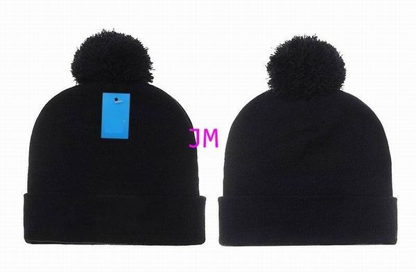 

2020 knitting cotton dark blue hats with dark blue hair ball cap women's men winter comfortable warm hats, Blue;gray