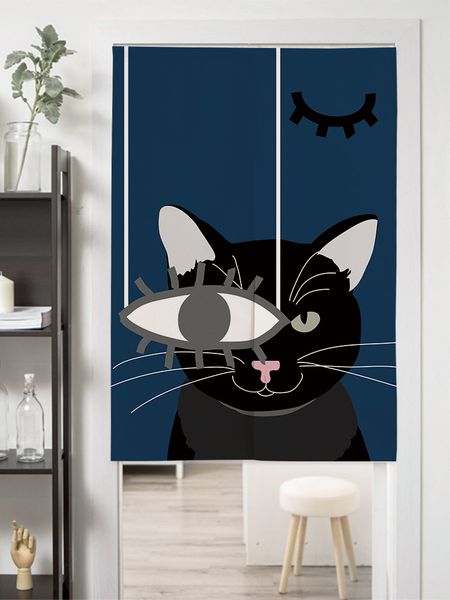

japanese cartoon cat door curtain kitchen restaurant bedroom feng shui curtain japanese noren room decoration
