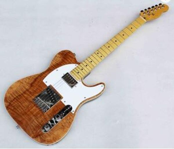 

china made custom brand ,koa wood electric guitar, electric guitars