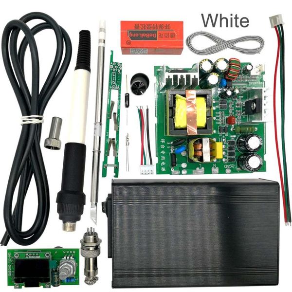 

stc t12 oled digital soldering station diy kits temperature controller new version with handle vibration switch