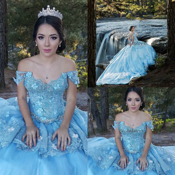 

уникальные платья выпускного вечера sky blue off the shoulders винтажное пышное бальное платье quinceanera платья маскарад из бисера на день, Black