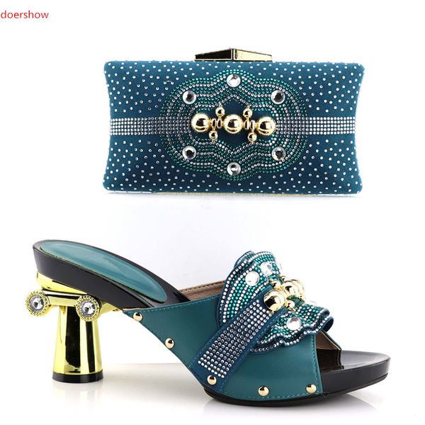 

doershow african matching shoes and bags italian in women nigerian party shoe and bag sets women shoes bag set italyhv1-8, Black