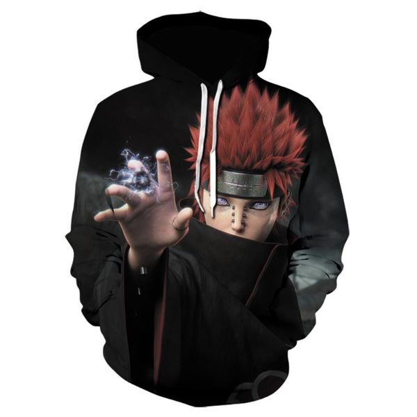 

hoodies jacket men 3d print sweatshirt akatsuki cloak uchiha itach cosplay costume hoodies kakashi dropship, Black