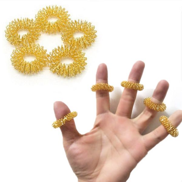 

finger massage ring acupuncture health care body massager relax hand massage finger lose weight for kids