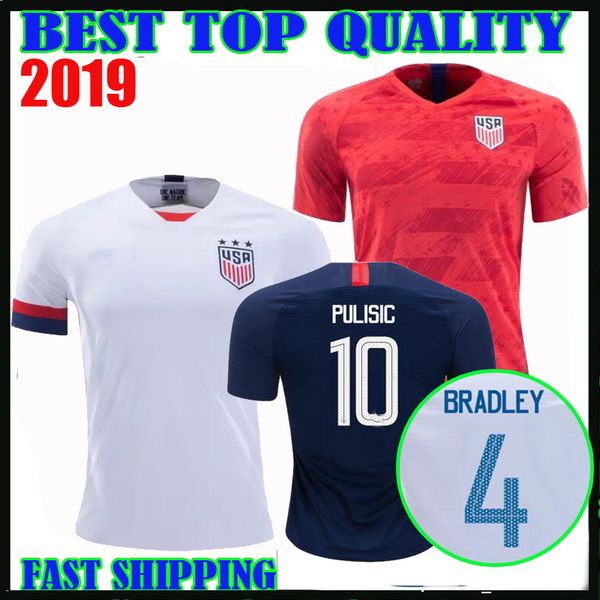 

2019 u a away red occer jer ey home white united tate 2020 america puli ic bradley demp ey altidore yedlin football uniform hirt