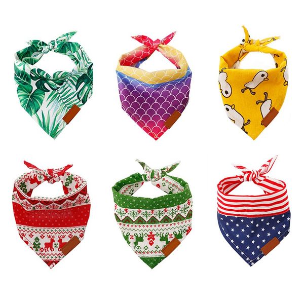 

pet triangle scarf polyester pet triangle bibs soft collar bandanas for puppy cats neck ornament