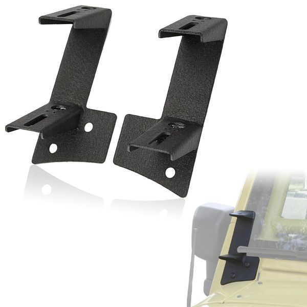 

двойной a-pillar свет кронштейны двойной нижний лобовое стекло led work light кронштейны комплект для 2007-2017 годы jeep wrangler jk / jku