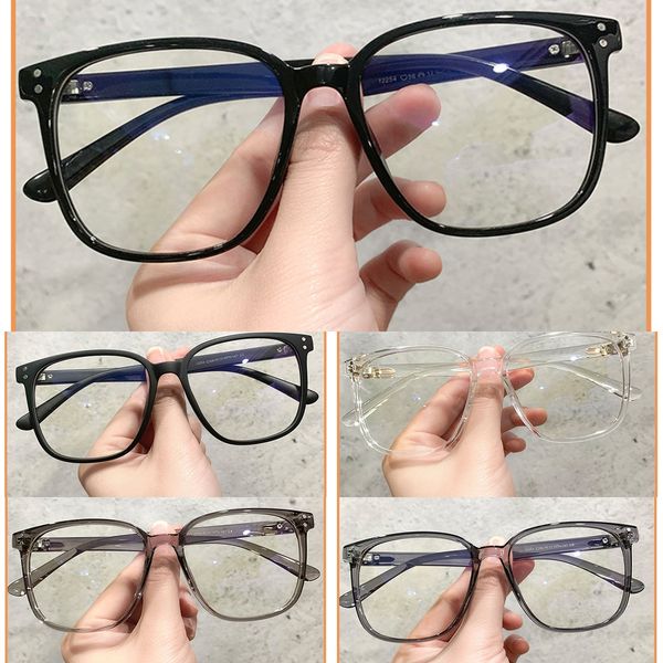 

jagger ht12254 large blue-proof face-repairing jagger ht12254 large frame blue-proof glasses face-repairing glasses frame, Silver