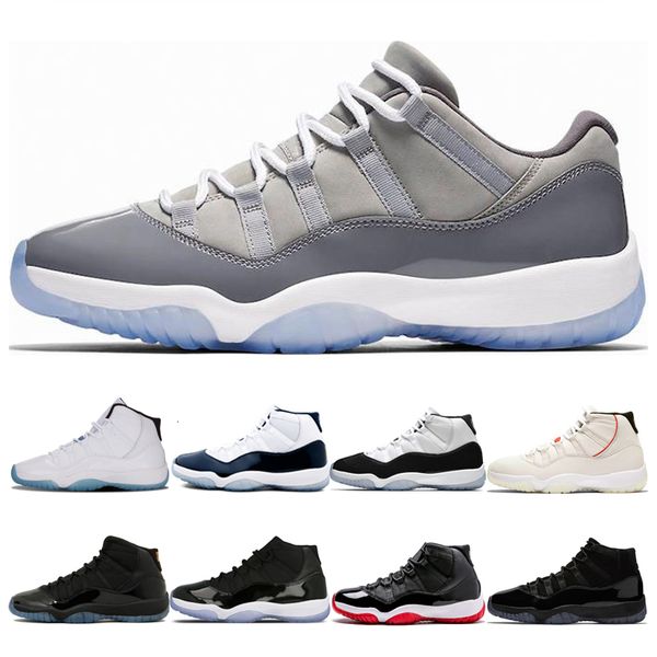 

11s platinum tint cool grey mens basketball shoes 11 concord 45 gym red midnight navy bred space jams prom night sports sneakers
