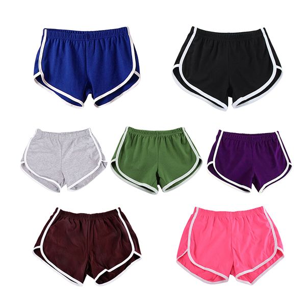 

loozykit european and american sports shorts home yoga beach underpants multi-colors multi-size fitness running yoga shorts, White;red