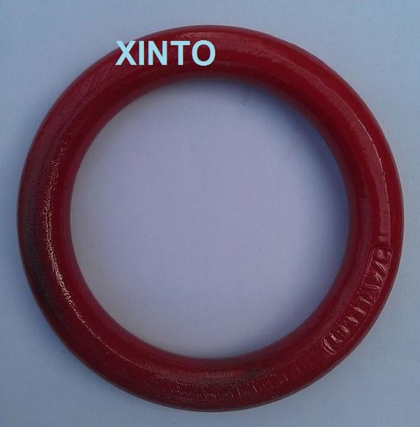 

6.5--20ton round ring lifting rigging hardware forged alloy steel chain sling connector connecting hanging ring steel wire rope
