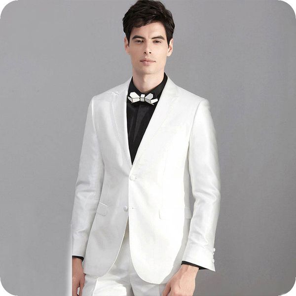 

latest coat pant designs white groom tuxedos italy men suits for wedding groomsmen blazer jacket 2piece custom costume homme terno masculino, Black;gray