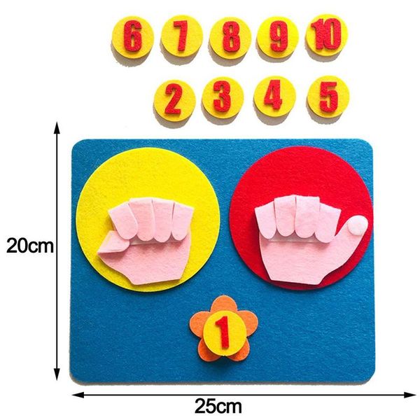 

montessori mathematical toy teaching aids hand shape intelligence kindergarten diy weave clothes early learning education toys