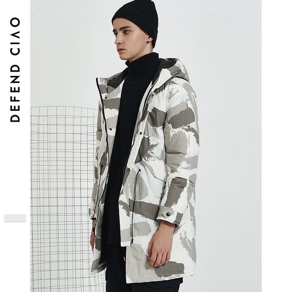 

fashion 90% white duck down jacket men zipper pocket coat casual parkas male winter down short jacket outdoor, Black