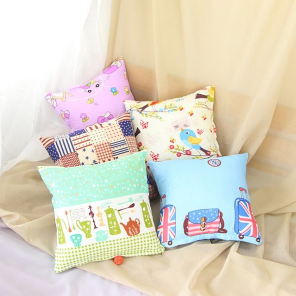 

1pcs pop 40*40cm family cover house plush pillow home room office back throw home pillow cover pillowcase