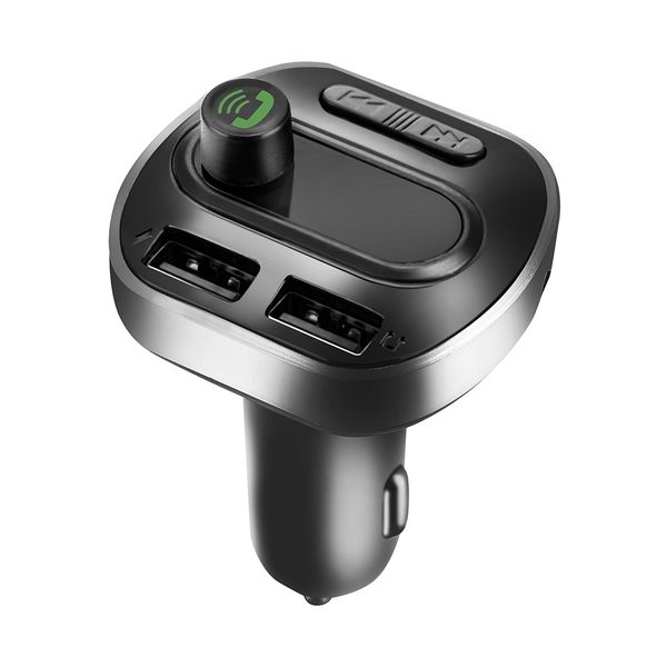 

fm transmitter modulator bluetooth handscar kit audio mp3 player with 2.1a dual usb car fm transmittor phone charger