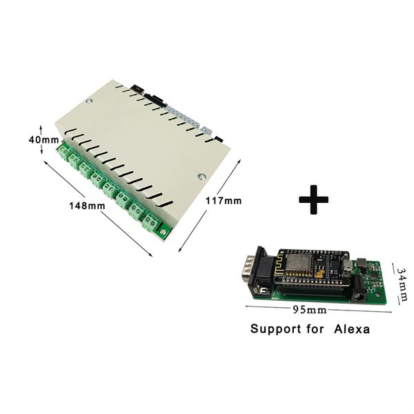 

smart home automation модуль контроллера pc / app дистанционного управления ethernet wan / lan сети системы переключатель таймера 8 + 8 кана