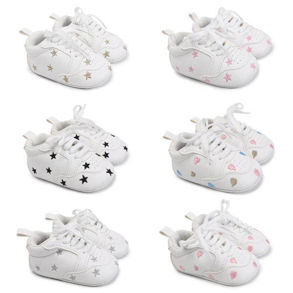 

stylish first walkers shoes for baby pu leather 0-18 months baby shoes girls boys newborn sneaker 6 color available soft bottom