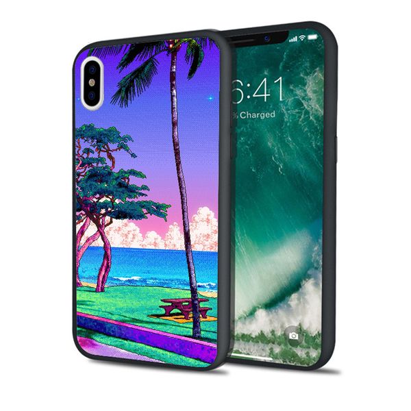 

fundas vaporwave ukiyoe art case for iphone 11 pro xs max xr 8 7 6s plus 5s se 5 case soft silicone cover